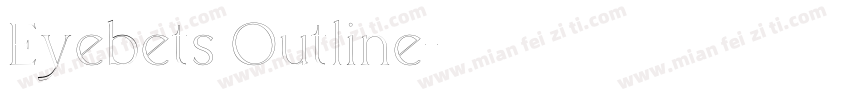 Eyebets Outline字体转换